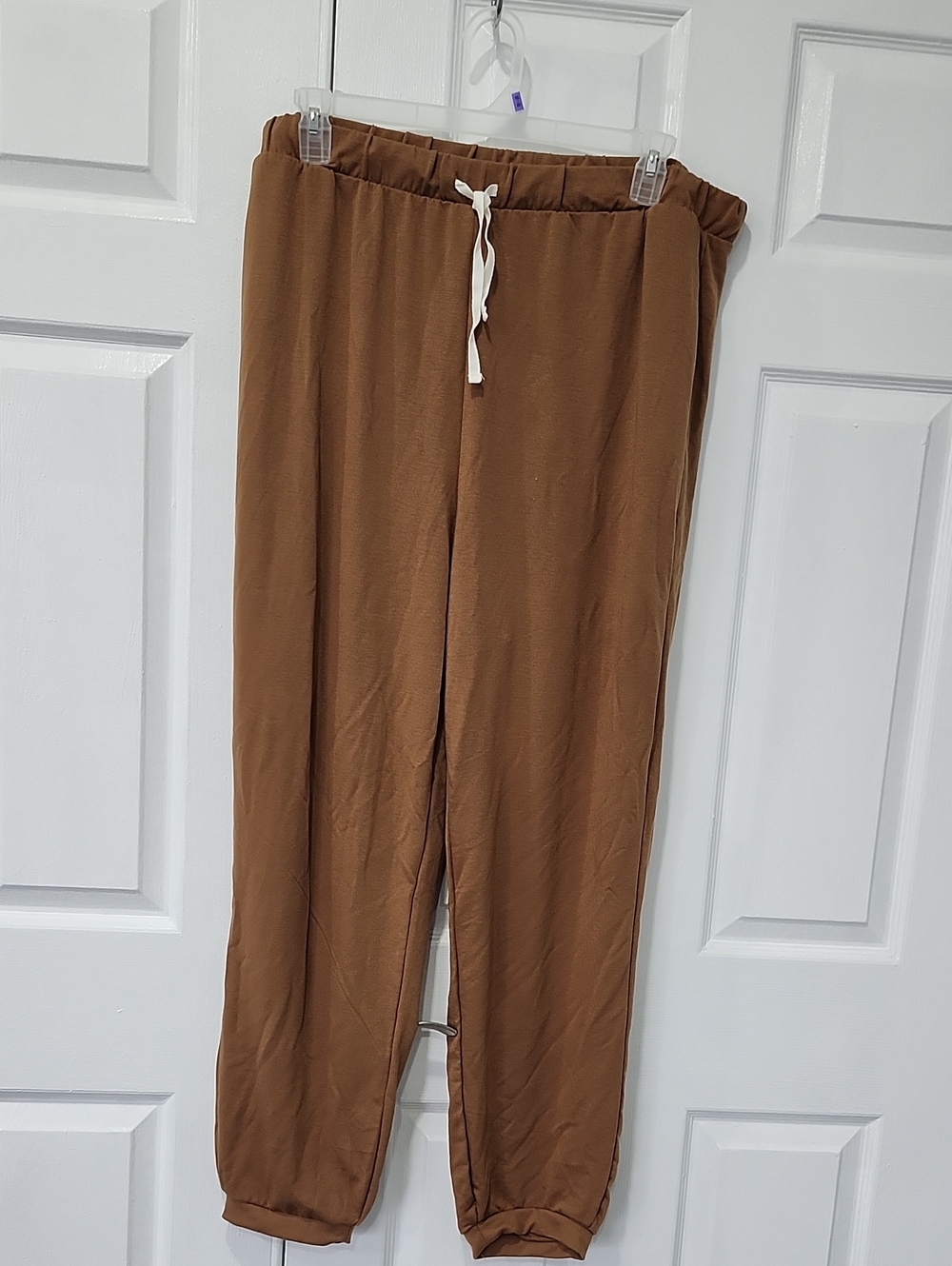 Zenana Outfitters Brown Drawstring Jogger Pants NWOT